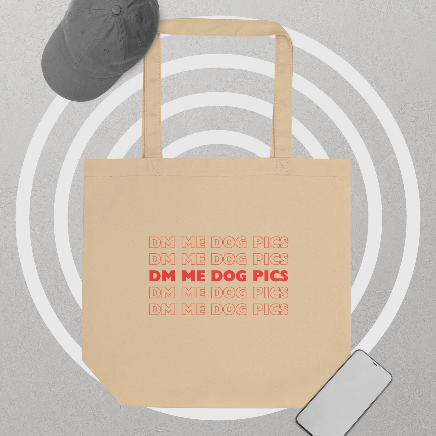 DM Me Dog Pics Eco Tote Bag