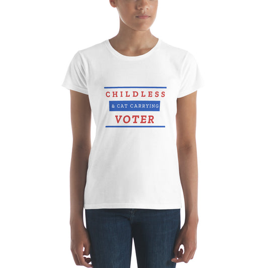 Childless Cat Carrying Voter Women's T-Shirt